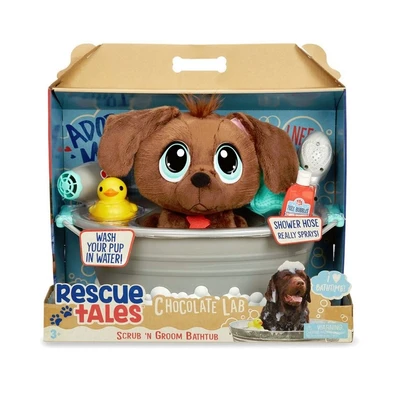 Gambar Little Tikes Set Rescue Tales Scrub And Groom Bath Choco Pup