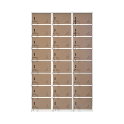 Gambar Masterspace Loker 24 Pintu - Cokelat