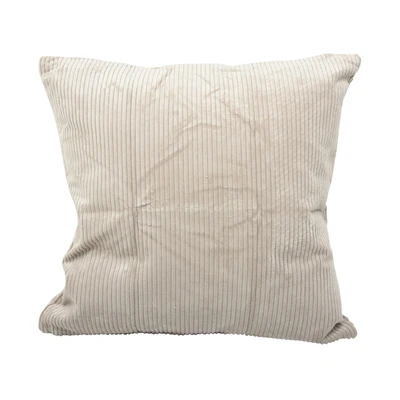 Gambar Informa Sarung Bantal Sofa Polyester & Nylon Corduroy 45x45 cm - Beige