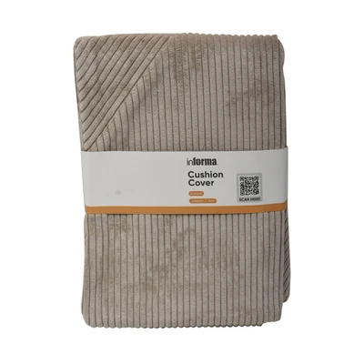 Gambar Informa Sarung Bantal Sofa Polyester & Nylon Corduroy 55x55 cm - Beige