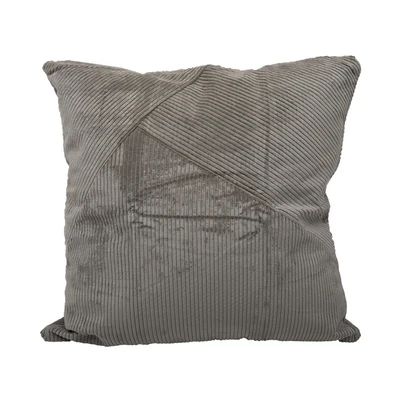 Gambar Informa Sarung Bantal Sofa Polyester & Nylon Corduroy 55x55 cm - Abu-Abu Muda
