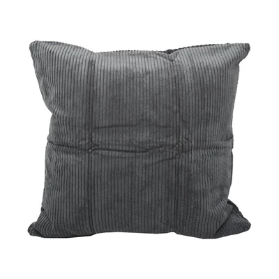 Gambar Informa Sarung Bantal Sofa Corduroy 45x45 cm - Abu-Abu Tua