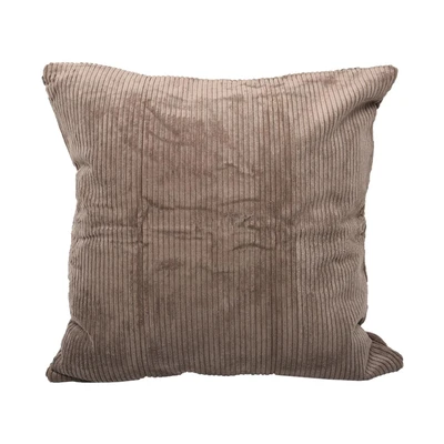 Gambar Informa Sarung Bantal Sofa Polyester & Nylon Corduroy 45x45 cm - Cokelat Tua