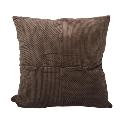 Gambar Informa Sarung Bantal Sofa Polyester & Nylon Corduroy 55x55 cm - Cokelat Tua