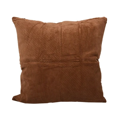 Gambar Informa Sarung Bantal Sofa Polyester & Nylon Corduroy 55x55 cm - Cokelat