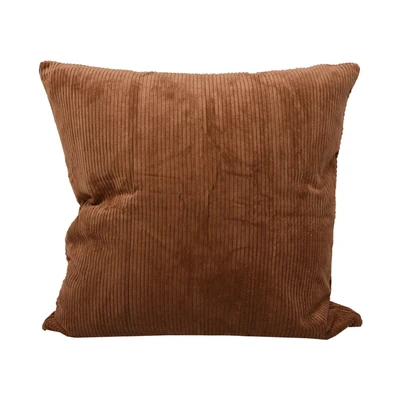 Gambar Informa Sarung Bantal Sofa Polyester & Nylon Corduroy 55x55 cm - Cokelat