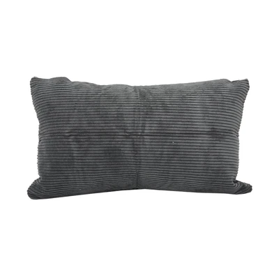 Gambar Informa Sarung Bantal Sofa Polyester & Nylon Corduroy 30x50 cm - Abu-Abu Tua