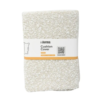 Gambar Informa Sarung Bantal Sofa Fabric Boucle Natural 45x45 cm - Ivory
