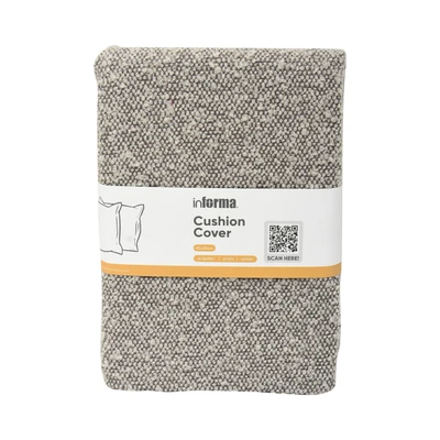 Gambar Informa Sarung Bantal Sofa Fabric Boucle Natural 45x45 cm - Abu-Abu