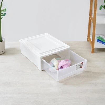 Gambar Iris Laci Penyimpanan 45x35x18 cm - Putih Frosted