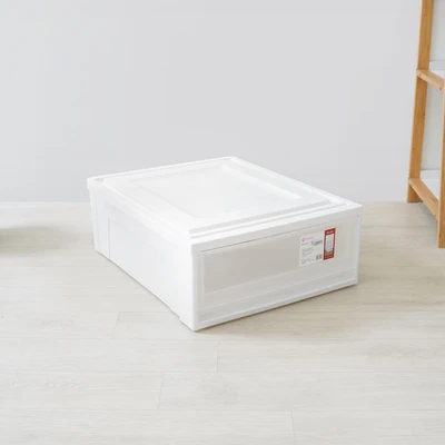 Gambar Iris Laci Penyimpanan 40x50x18 cm - Putih Frosted