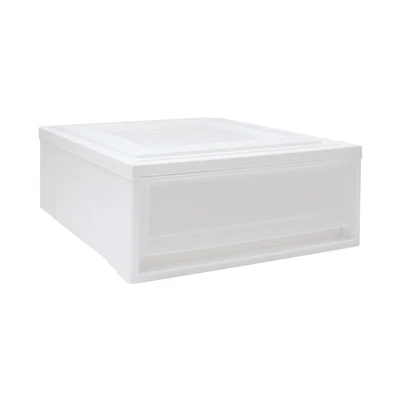 Gambar Iris Laci Penyimpanan 40x50x18 cm - Putih Frosted