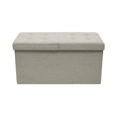 Gambar Informa Bangku Ottoman Lipat Fabric - Putih Ivory