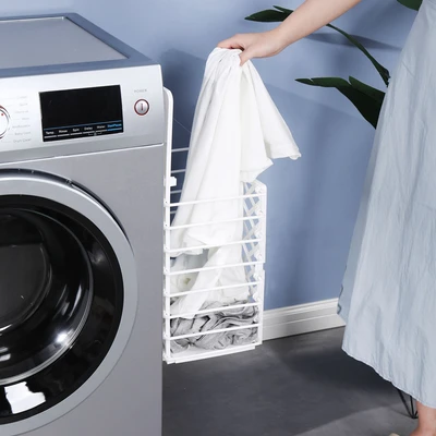 Gambar Stora Keranjang Laundry Gantung Collapsible - Putih