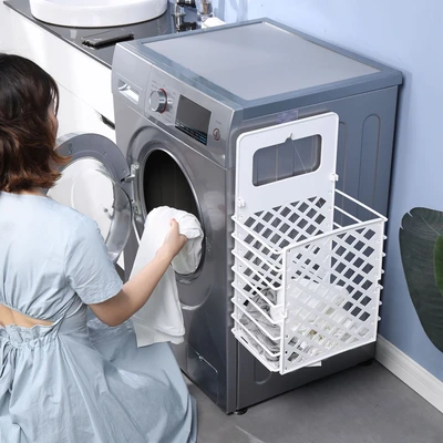 Gambar Stora Keranjang Laundry Gantung Collapsible - Putih