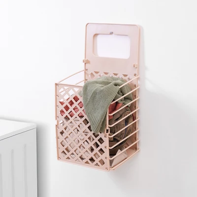 Gambar Stora Keranjang Laundry Gantung Collapsible - Krem