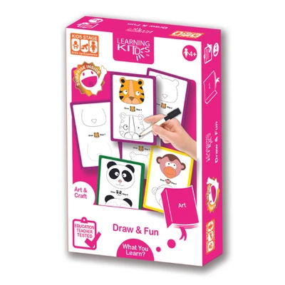 Gambar Kiddy Star Set Learning Kids Draw & Fun Animals Puzzle
