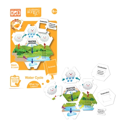 Gambar Kiddy Star Learning Kids Water Cycle Puzzle
