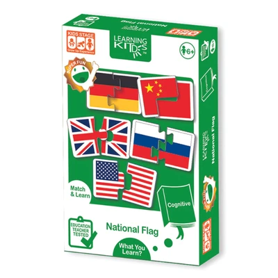Gambar Kiddy Star Puzzle Learning Kids National Flags