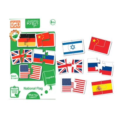 Gambar Kiddy Star Puzzle Learning Kids National Flags