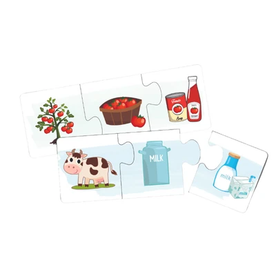 Gambar Kiddy Star Set Learning Kids Food Puzzle Solver