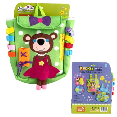 Gambar Kiddy Star Tas Ransel Anak Buddy Activity Brown Bear