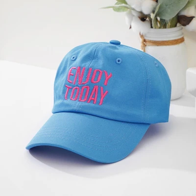 Gambar Ataru Topi Baseball Enjoy Today - Biru