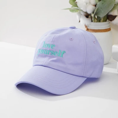 Gambar Ataru Topi Baseball Love Yourself - Ungu