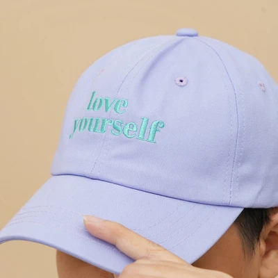 Gambar Ataru Topi Baseball Love Yourself - Ungu