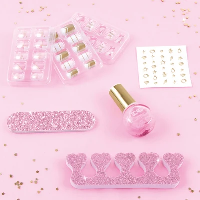 Gambar Make It Real Set Boxed Nail 10024 - Pink/Gold