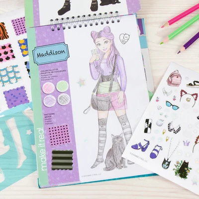 Gambar Make It Real Set Sketchbook Pretty Kitty