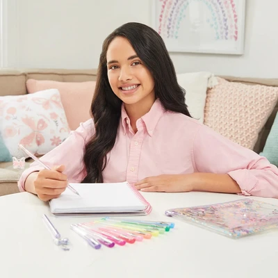 Gambar Make It Real Set 13 Pcs Butterfly Glitter Pouch Pen