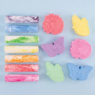 Gambar Make It Real Set Butterfly Garden Chalk 21007