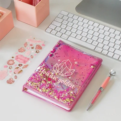 Gambar Make It Real Set Pink And Gold Journal And Pen