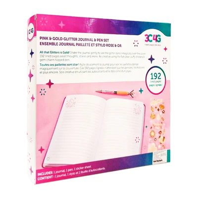 Gambar Make It Real Set Pink And Gold Journal And Pen