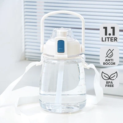 Gambar Ataru Wide Botol Minum Tritan 1.1 Liter - Putih