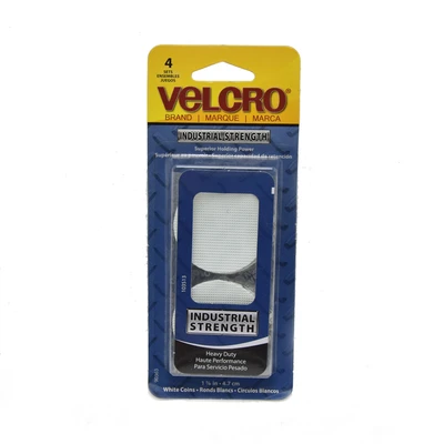 Gambar Velcro Coins Industrial Strength Tape 4.7 cm 4 Set - Putih