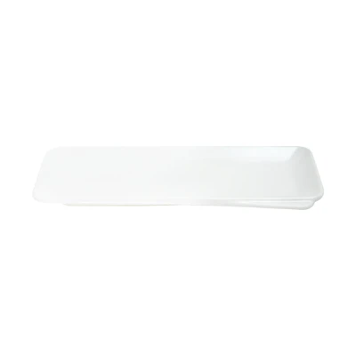 Gambar Appetite Tinsley Piring Saji Rectangle Bone China 25.4 cm - Putih