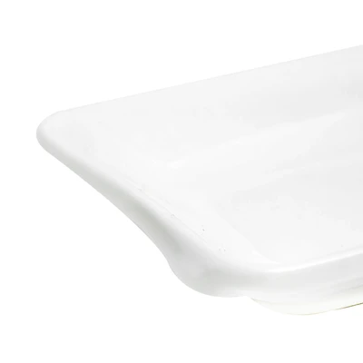 Gambar Appetite Tinsley Piring Saji Rectangle Bone China 25.4 cm - Putih