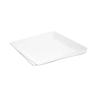 Gambar Appetite 21.6 cm Thea Piring Saji Rectangle Bone China - Putih