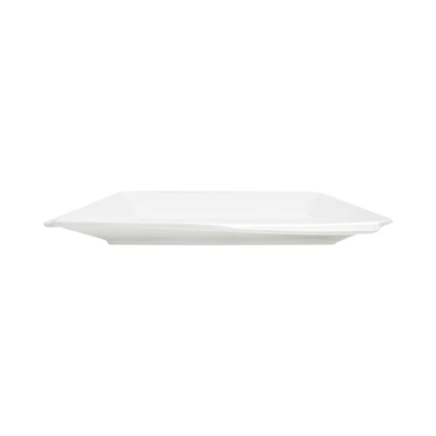 Gambar Appetite 21.6 cm Thea Piring Saji Rectangle Bone China - Putih