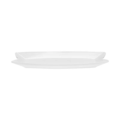Gambar Appetite Tayla Piring Saji Camilan Bone China 25.4 cm - Putih