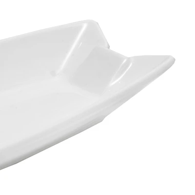 Gambar Appetite Tayla Piring Saji Camilan Bone China 25.4 cm - Putih