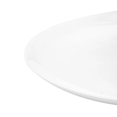 Gambar Appetite Tierra Piring Saji Round Keramik 20.4 cm - Putih