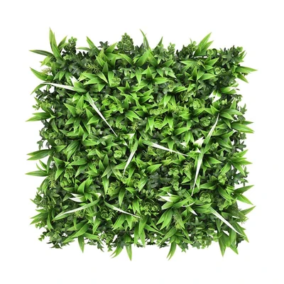 Gambar CC Grass Rumput Artifisial Dinding Spring Snow 50x50 cm - Hijau