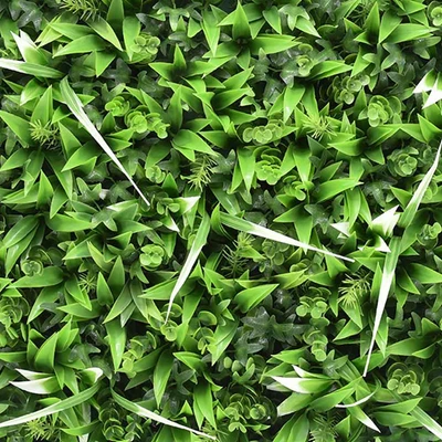 Gambar CC Grass Rumput Artifisial Dinding Spring Snow 50x50 cm - Hijau
