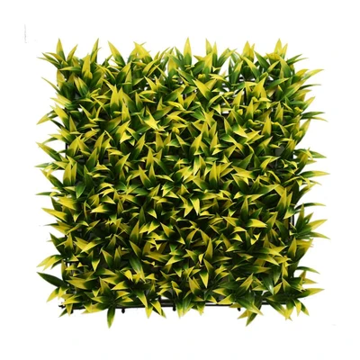 Gambar CC Grass Rumput Artifisial Dinding Podocarpus Nagi 50x50 cm - Hijau/Kuning
