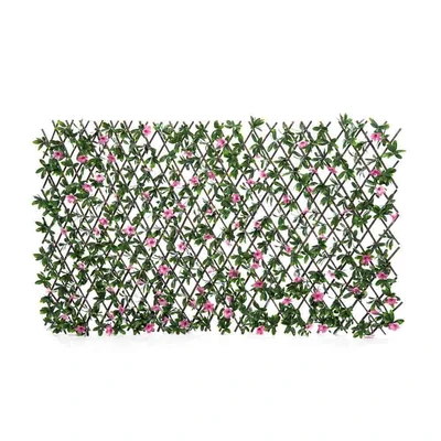 Gambar Cc Grass Tanaman Artifisial Pagar Azalea 200x100 cm - Pink
