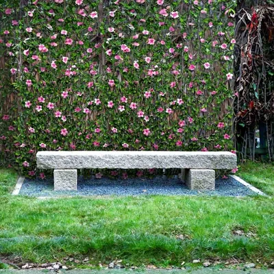Gambar Cc Grass Tanaman Artifisial Pagar Azalea 200x100 cm - Pink