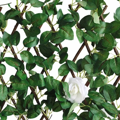 Gambar Cc Grass Tanaman Artifisial Pagar Rose 200x100 cm - Putih